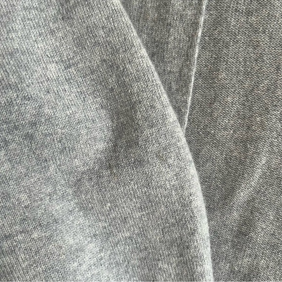 Maglificio Musetti GrayMade in Italy Cashmere Silk Wool Blend Cardigan in 5 or L - Picture 8 of 16